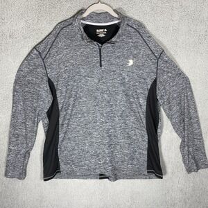 Reel Legends Ultra Comfort Men's Sz 2XL Pullover 1/4 Zip  Gray Fishing Boating